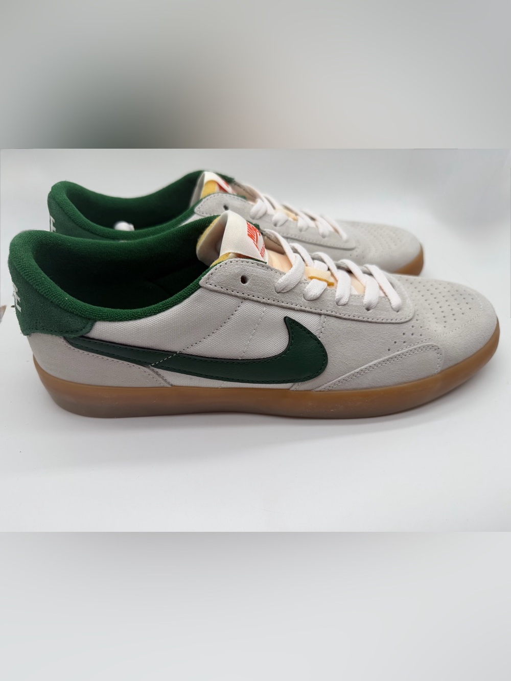 Nike SB Heritage VULC Men’s Low-Top Sneaker - Sail/Gorge Green-Sail